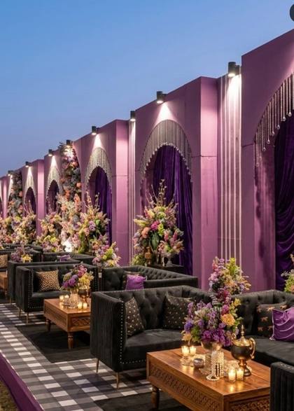 Ceiling and Lounge — Reception decor