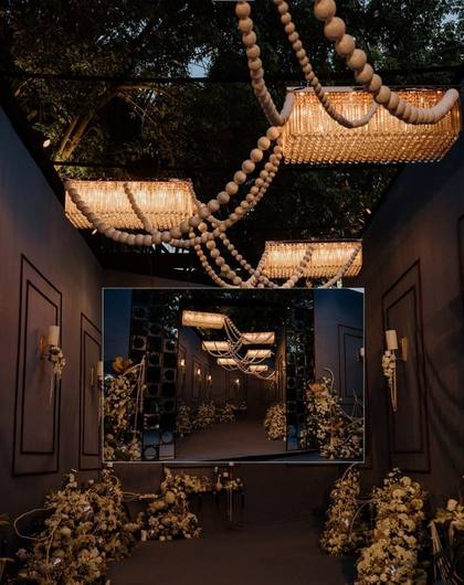 Ceiling and Gate / Entrance — Reception decor