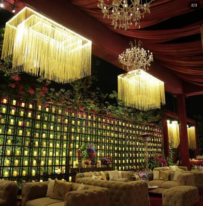 Ceiling and Lounge — Reception decor
