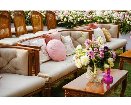 Lounge — Mehendi decor — ITC Gardenia Bengaluru