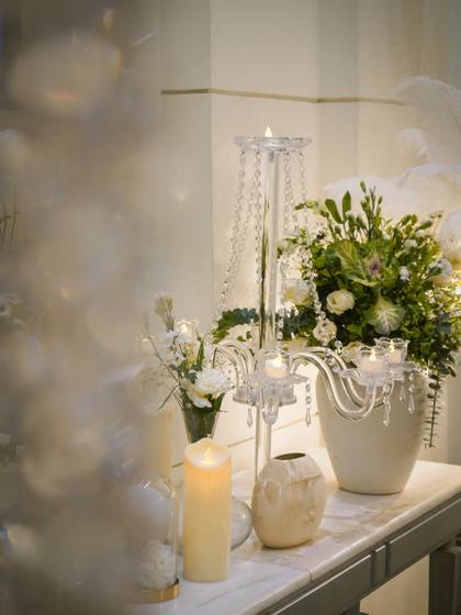 Floral detail — Reception decor — ITC Gardenia Bengaluru