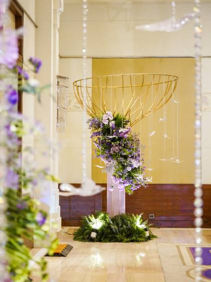 Floral detail and Photo-op — wedding decor — ITC Gardenia Bengaluru
