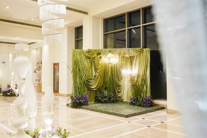 Backdrop and Stage — wedding decor — ITC Gardenia Bengaluru