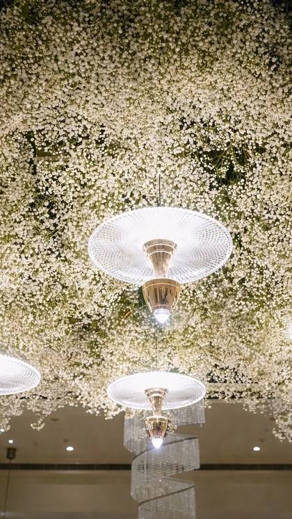Ceiling — Reception decor — ITC Gardenia Bengaluru