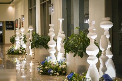 Floral detail — Arrival / Lobby decor — ITC Gardenia Bengaluru