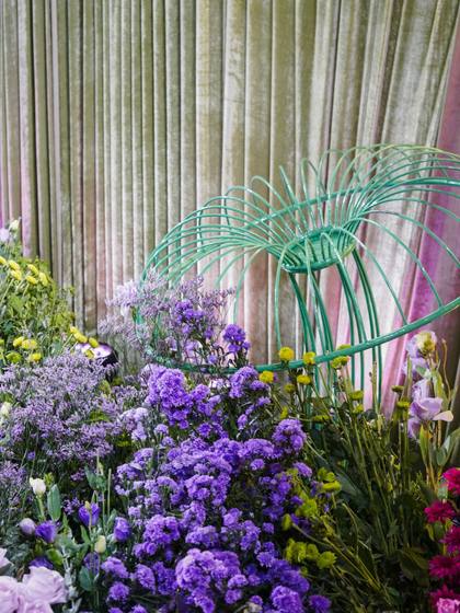 Floral detail and Backdrop — wedding decor — ITC Gardenia Bengaluru