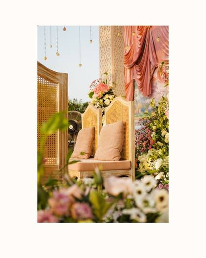 Backdrop and Lounge — Mehendi decor — ITC Gardenia Bengaluru
