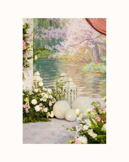 Backdrop and Floral detail — Reception decor — ITC Gardenia Bengaluru
