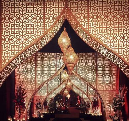 Gate / Entrance and Ceiling — Sufi Night decor