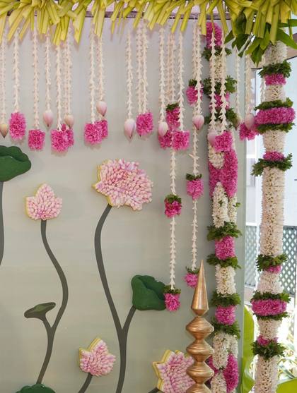 Backdrop — Pelikuthuru decor — Griha Pravesh