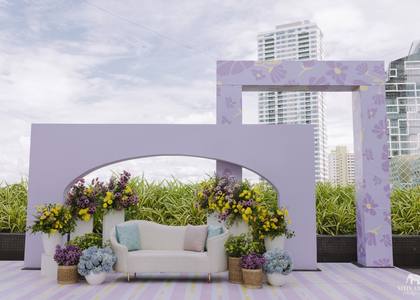 Backdrop and Lounge — Mehendi decor — ITC Ratnadipa Colombo