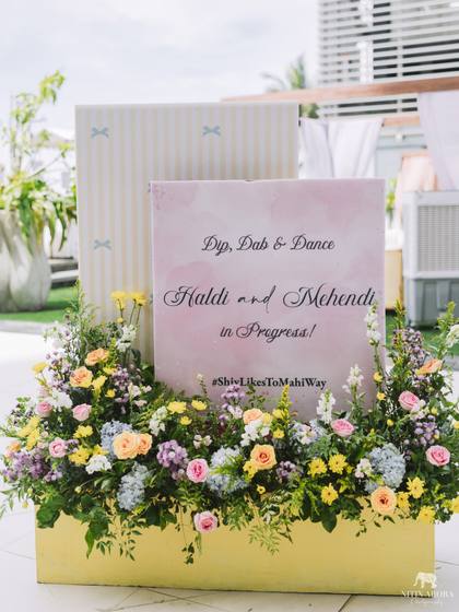 Signage — Haldi decor — ITC Ratnadipa Colombo