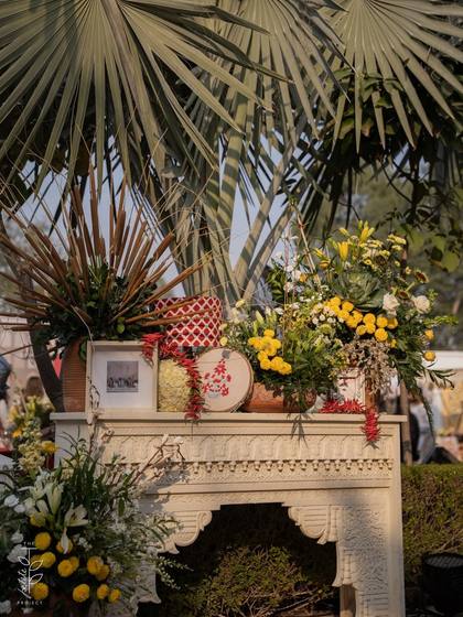 Backdrop — Mehendi decor — The Leela Jaipur