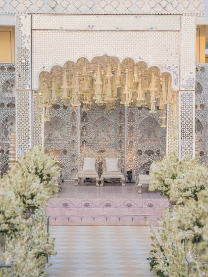 Mandap and Aisle / Walkway — Wedding decor — The Leela Jaipur