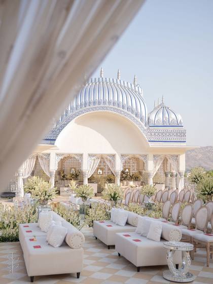 Lounge and Aisle / Walkway — Wedding decor — The Leela Jaipur