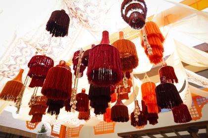 Ceiling — Mehendi decor — Mulberry Shades Bengaluru
