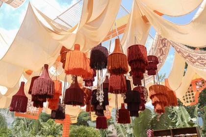 Ceiling — Mehendi decor — Mulberry Shades Bengaluru