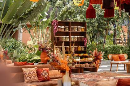 Lounge — Mehendi decor — Mulberry Shades Bengaluru