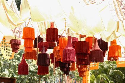 Ceiling — Mehendi decor — Mulberry Shades Bengaluru