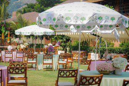 Tablescape and Lounge — Mehendi decor — Mulberry Shades Bengaluru
