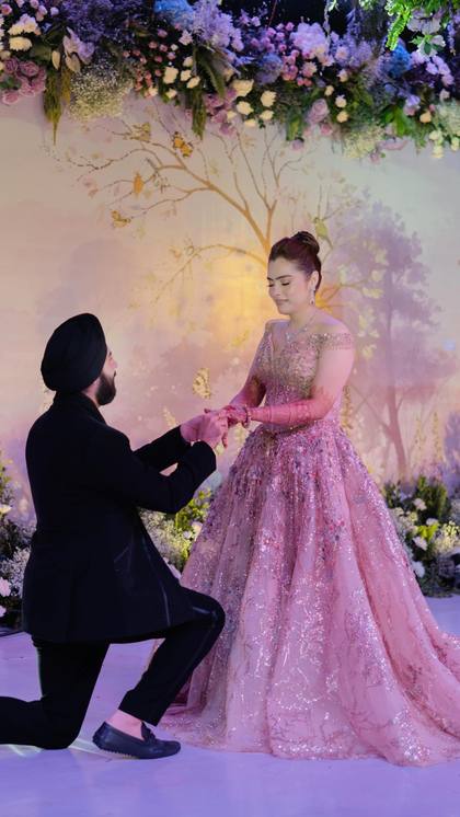Backdrop and Stage — Reception decor — Shangri-La Bengaluru
