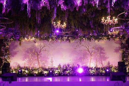 Backdrop and Ceiling — Reception decor — Shangri-La Bengaluru