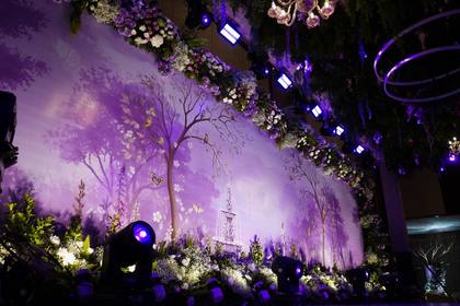 Backdrop and Ceiling — Sangeet decor — Shangri-La Bengaluru