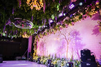 Stage and Backdrop — Sangeet decor — Shangri-La Bengaluru