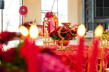 Tablescape — Reception decor — Anantya Bengaluru