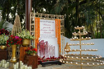 Signage and Gate / Entrance — Welcome Lunch decor — Anantya Bengaluru