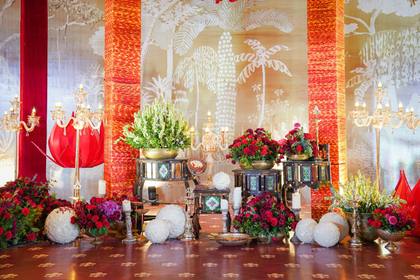 Stage and Backdrop — Reception decor — Anantya Bengaluru