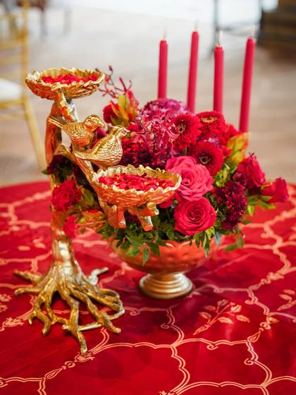 Tablescape and Floral detail — Reception decor — Anantya Bengaluru