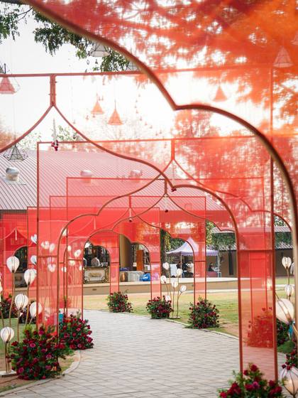 Gate / Entrance and Aisle / Walkway — Mehendi decor — Anantya Bengaluru