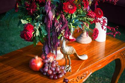 Floral detail — Reception decor — Smavana