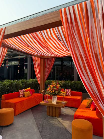Lounge and Ceiling — Mehendi decor — Merlis Coimbatore