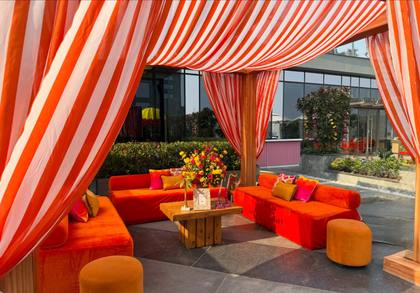 Lounge and Ceiling — Mehendi decor — Merlis Coimbatore