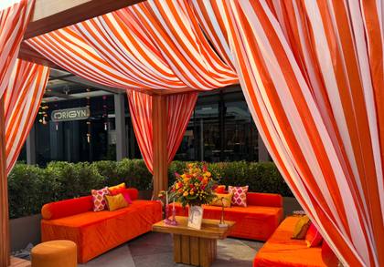 Ceiling and Lounge — Mehendi decor — Merlis Coimbatore