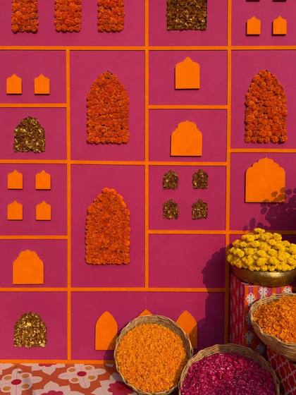 Backdrop — Haldi decor — Merlis Coimbatore