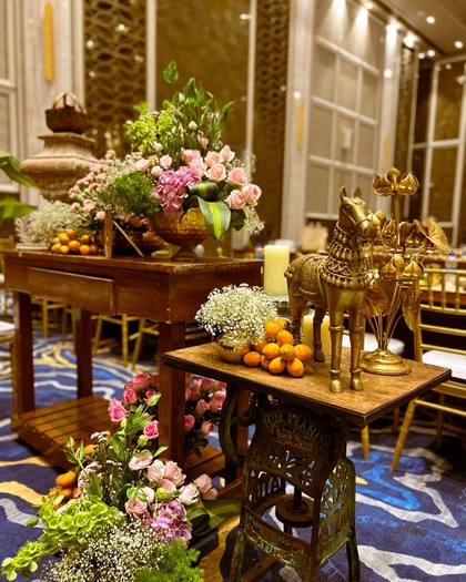 Lounge and Floral detail — Wedding decor — Merlis Coimbatore