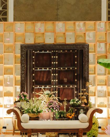 Backdrop and Lounge — Pelikuthuru decor — Merlis Coimbatore