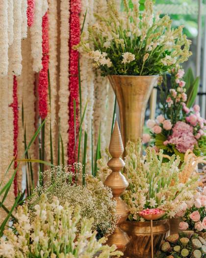Backdrop and Floral detail — Wedding decor — Merlis Coimbatore