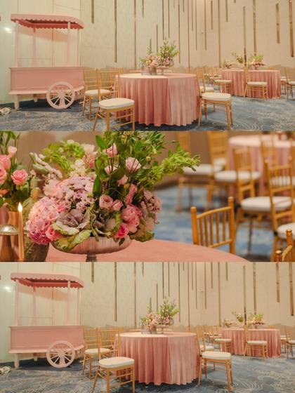Tablescape and Photo-op — Welcome Lunch decor — Merlis Coimbatore