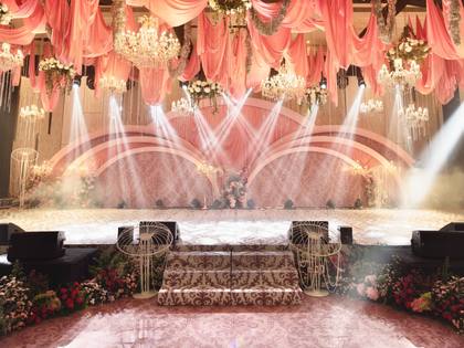 Stage and Backdrop — Sangeet decor — Merlis Coimbatore