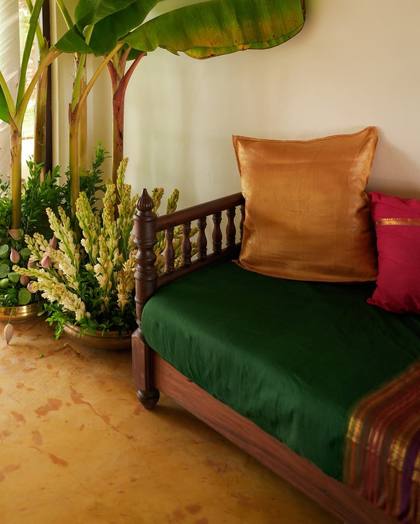 Lounge — Pelikuthuru decor — South Indian Wedding