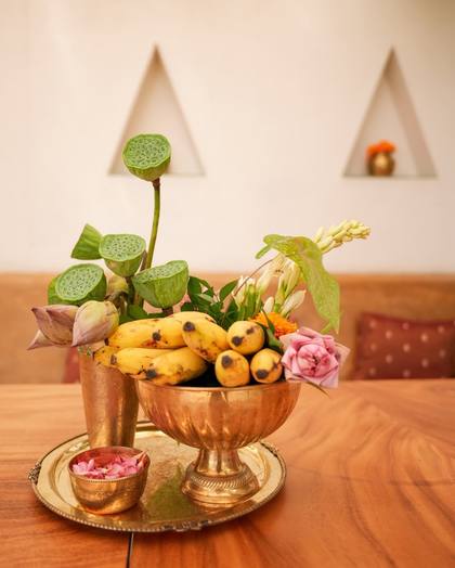 Floral detail — Pelikuthuru decor — South Indian Wedding