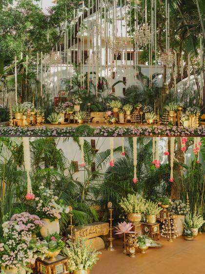 Stage and Backdrop — Pelikuthuru decor — Taj Connemara Chennai