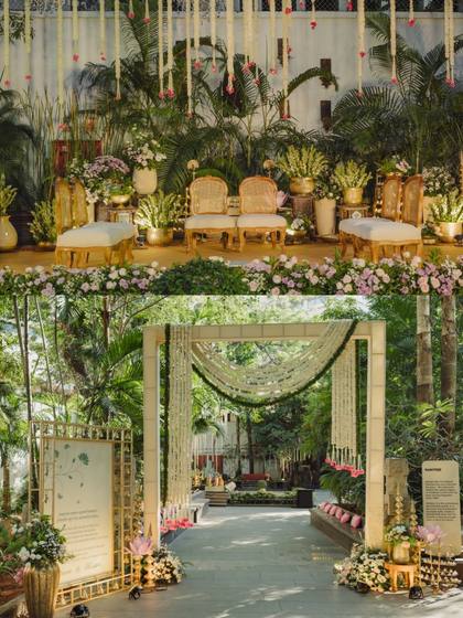 Stage and Backdrop — Wedding decor — Taj Connemara Chennai