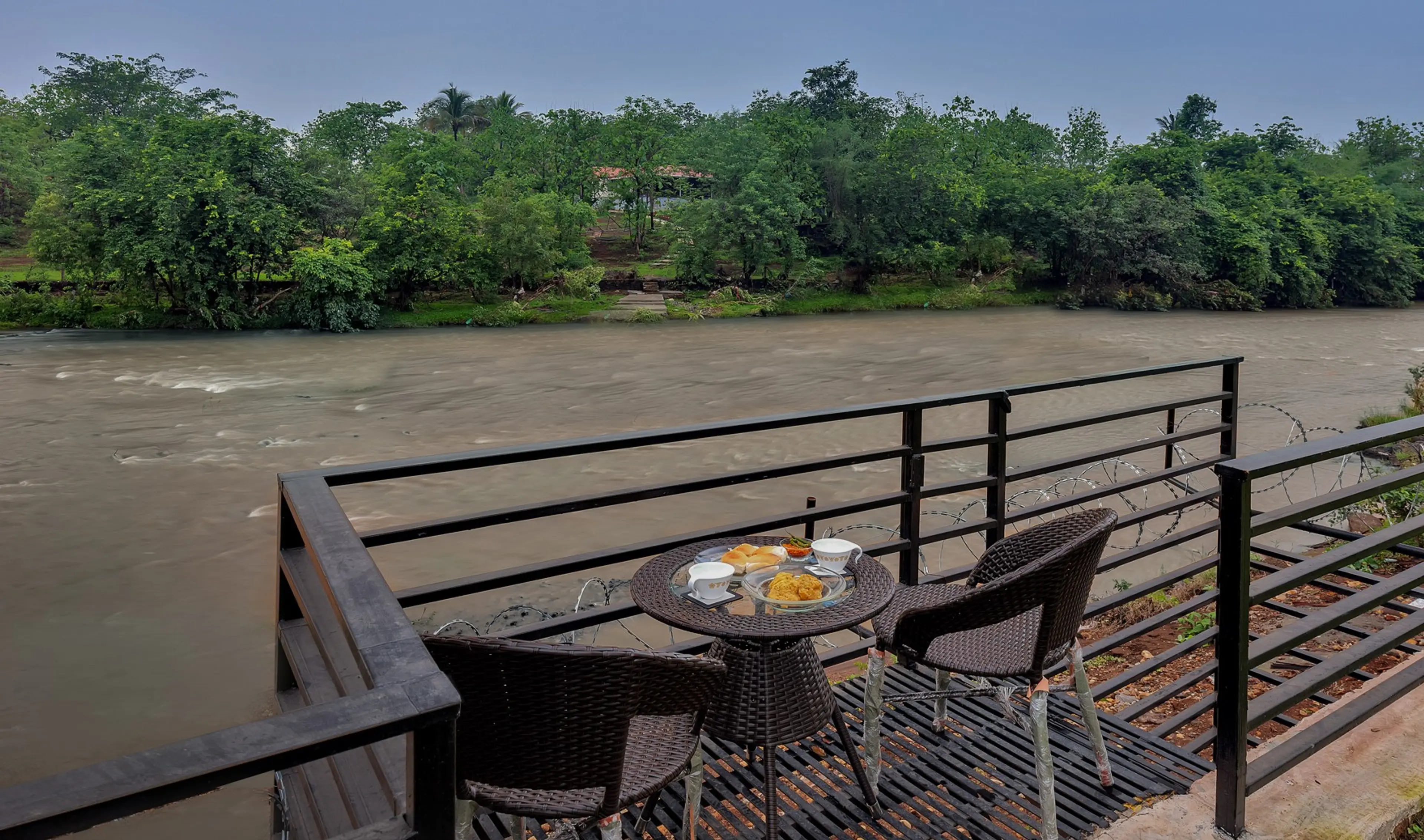 High Tea by the River Setup
