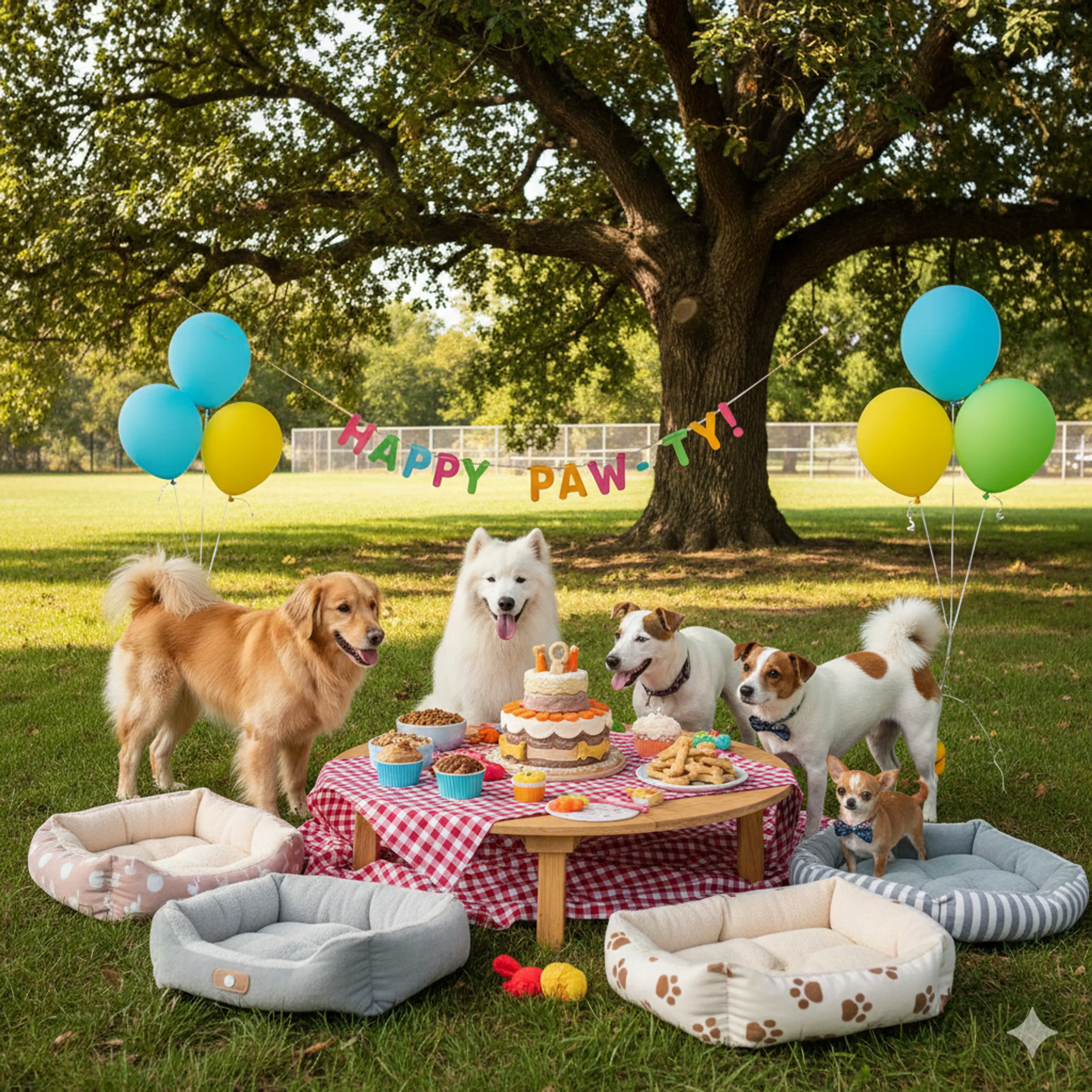 Pet Picnic & Celebration Setup