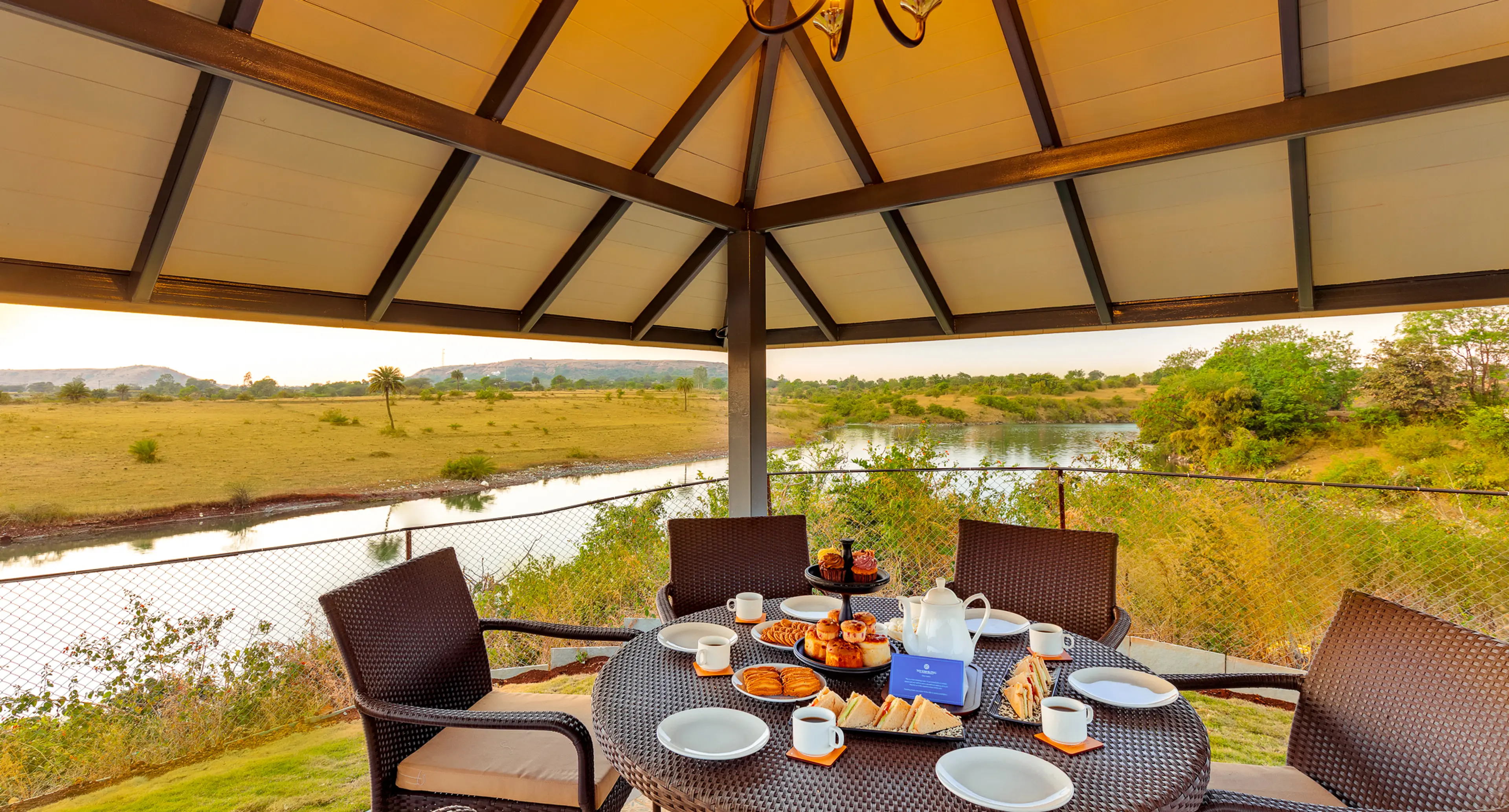 High Tea by the river Setup